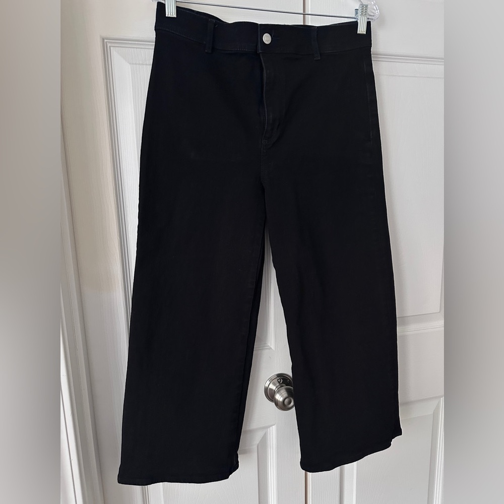 LOFT The Culotte  Black Denim